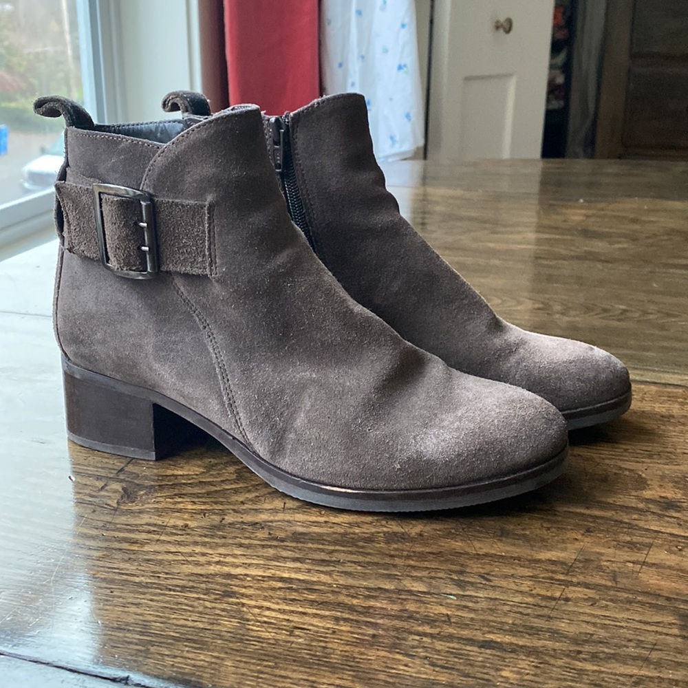Suede booties